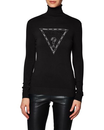 Guess MAGLIONE GISELE COLLO ALTO LOGO | group: a464701-51303 | taglia: L - Nero