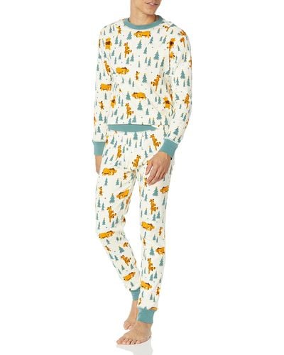 Amazon Essentials Snug-fit Pajamas Pyjama en Coton - Métallisé