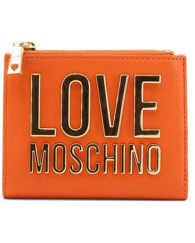 Love Moschino Portefeuille Élégant et Fonctionnel - Orange
