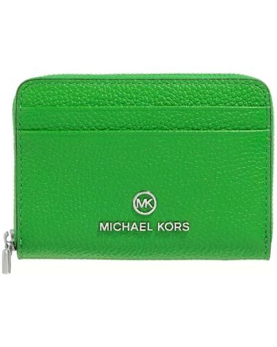 Michael Kors Sm Za Coin Card Case Bag - Green
