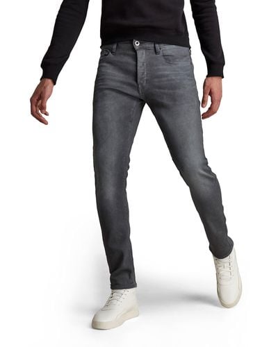 G-Star RAW 3301 Slim Jeans Jeans ,grijs,36w / 38l - Zwart