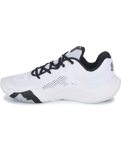 Under Armour Ua Spawn 4 Basketball Shoes Court Performancence - Wit