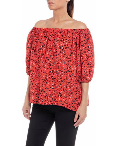 Replay W2103 Bluse - Rot