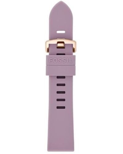 Fossil Strap For Unisex Watches 20 Mm Lug Width - Purple