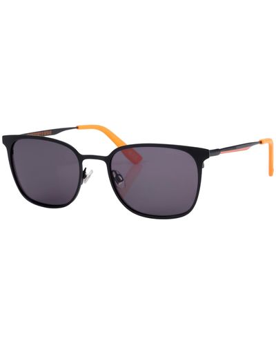 Superdry Vintage Duo Sunglasses - Black/Orange - Schwarz