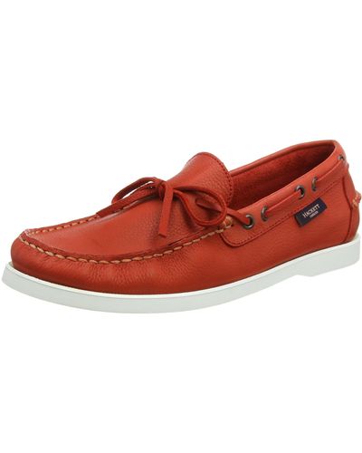 Hackett Hackett Lace Docksider Boat Shoes - Red