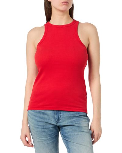 HUGO Classic Tank Jersey_top - Red