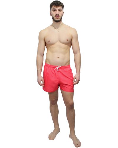 Emporio Armani Essential Boxer Swim Trunks - Rot