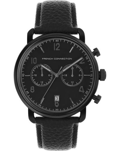 French Connection Analog Black Dial Watch-fcp33bl