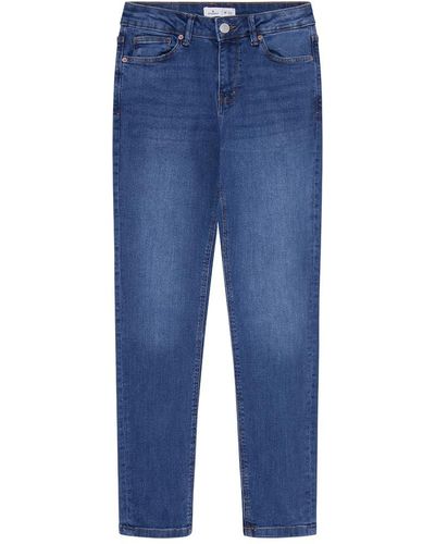 Springfield Jeans Slim Cropped - Azul