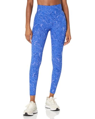 Amazon Essentials Active Sculpt High Rise Full Length Legging With Pockets - Blue