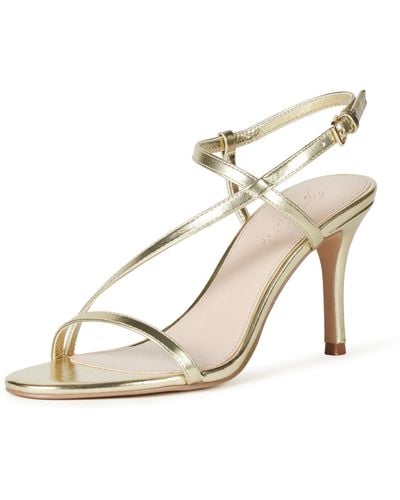 The Drop Arco Strappy Heeled Sandal - Natural