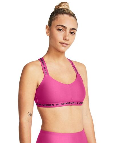 Under Armour Crossback Sports Bra Low Support Xl - Pink