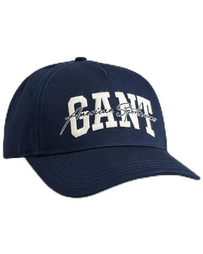 GANT Arch Script Cotton Twill Cap Baseball - Blue