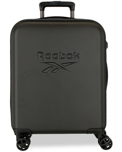Reebok Franklin Cabin Suitcase Black 40x55x20 Cm Hard Abs Closure Tsa 37l 2.55 Kg 4 Wheels Double Hand Luggage By Joumma Bags - Green