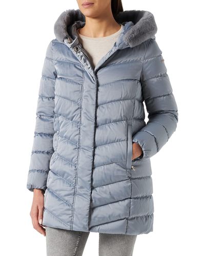 Geox W Chloo Down Coat - Blue