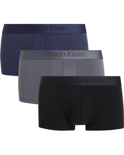 Calvin Klein Low Rise Trunk 3Pk 0000U2664G Multipack/Unterwäsche - Blau