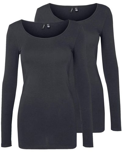 Vero Moda Long-sleeved Blouse - Blue