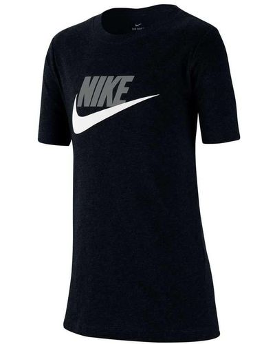 Nike Futura Icon Td T-shirt Black/lt Smoke Grey/white 134/140 - Zwart