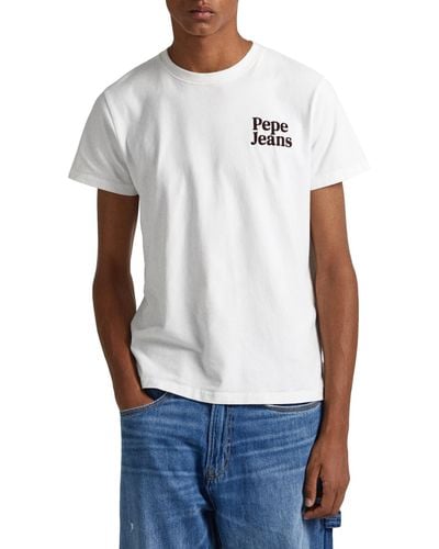Pepe Jeans Kody T-shirt Voor - Wit