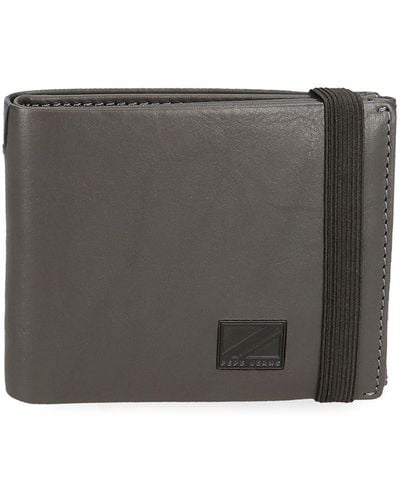 Pepe Jeans Marshal Wallet With Elastic Band - Black