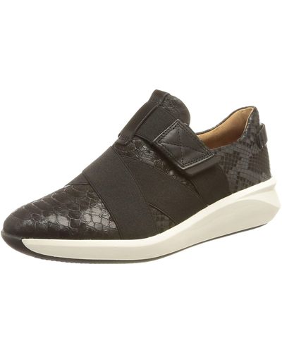 Clarks Un Rio Strap Sneaker Schoenen - Zwart