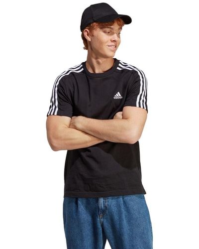 adidas Essentials 3-stripes T-shirts - Zwart