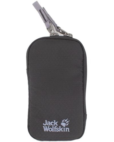 Jack Wolfskin Ecoloader Smart Pouch Handy Tasche kleine Umhängetasche 8007101 Schwarz - Grau