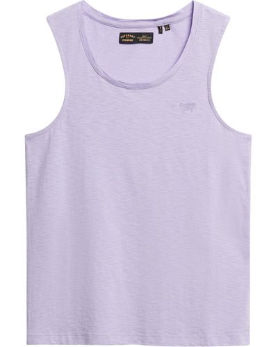 Superdry Scoop Sleeveless T-shirt S Purple