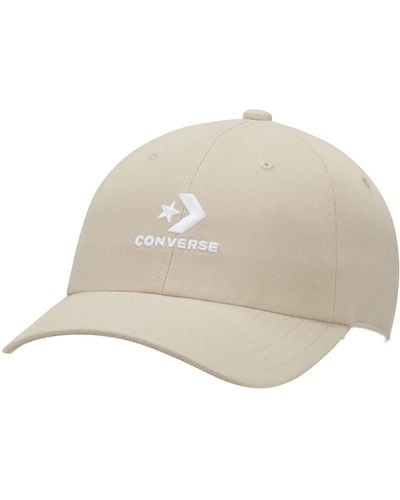 Converse Logo Lock-Up Baseball Hat - Bianco