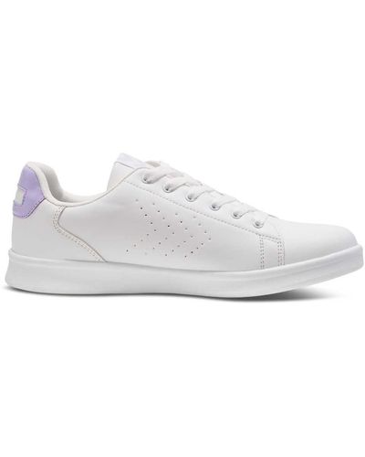 Hummel Sneaker Busan Pt Atmungsaktiv Leichte Design White/Purple Größe 38 - Weiß