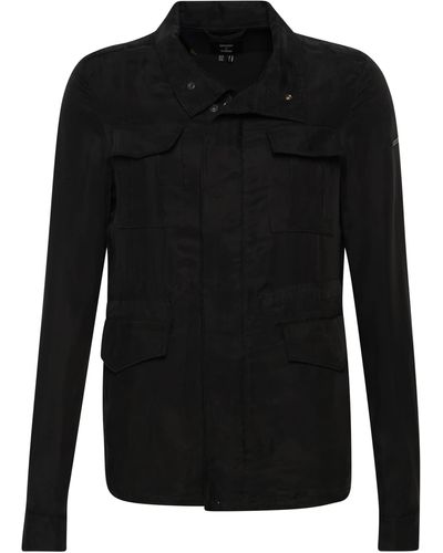 Superdry Casual Jacket Coat Files - Black