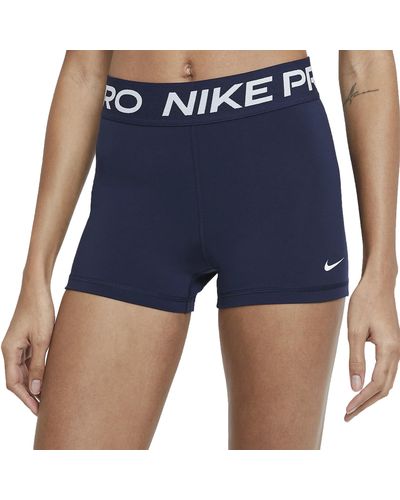 Nike S Upper Thigh Length Tight Pro - Blue