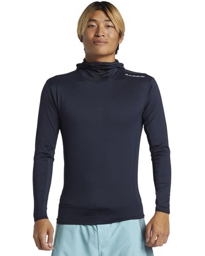 Quiksilver Shirt Tee Top - Dark Navy - Uv Sun Protection And - Blue