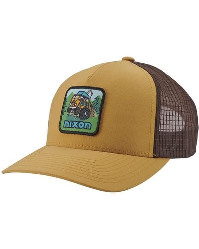 Nixon Pack It Out Trucker Hat - Yellow/brown - Multicolour