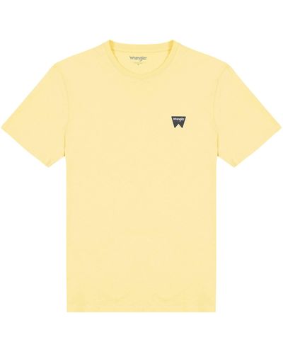 Wrangler Sign Off Tee T-shirt - Yellow