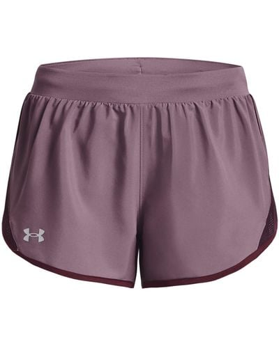 Under Armour Ua Fly-by 2.0 Shorts - Lila