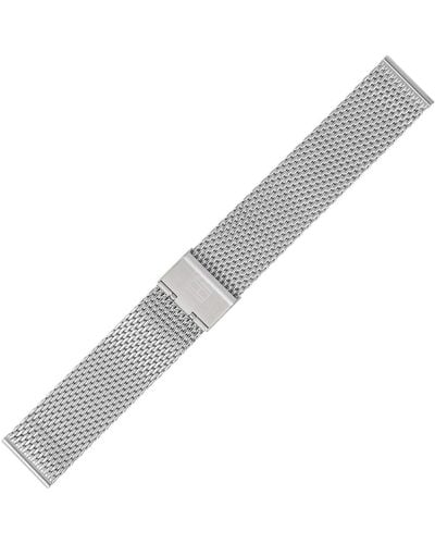 Tommy Hilfiger Watch Strap 22 Mm Stainless Steel Silver - 679001390 - Grey