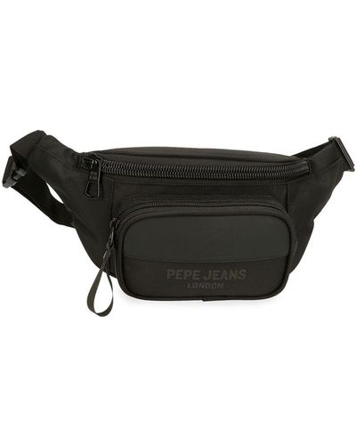 Pepe Jeans Bromley Waist Bag Black 30x13x5 Cm Polyester