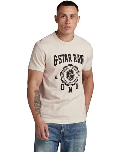 G-Star RAW Collegic T-shirt - Natural