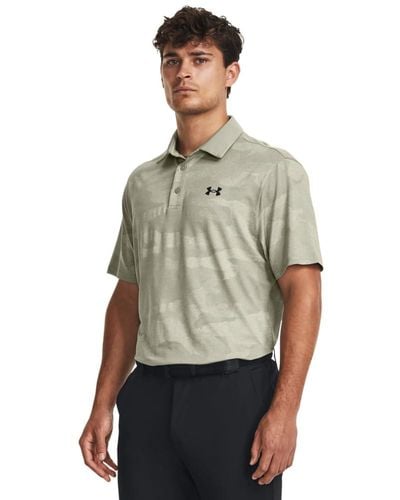 Under Armour S Playoff 2.0 Short Sleeve Jacquard Polo, - Grey