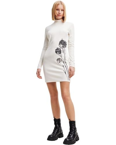 Desigual Vest_jonquera-lacroix Dress - White
