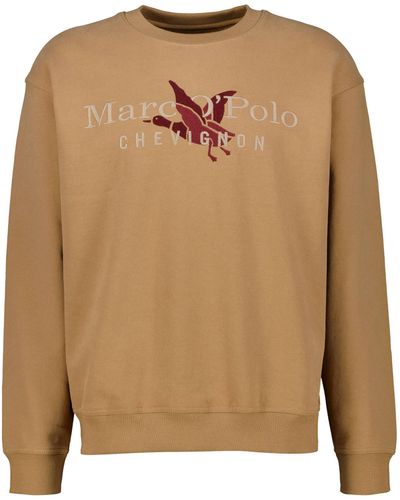 Marc O' Polo Sweat-shirt pour homme MO'P X CHEVIGNON - Marron
