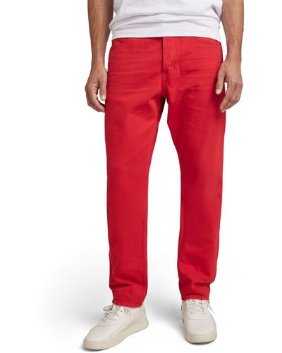 G-Star RAW Triple A Straight Jeans - Red
