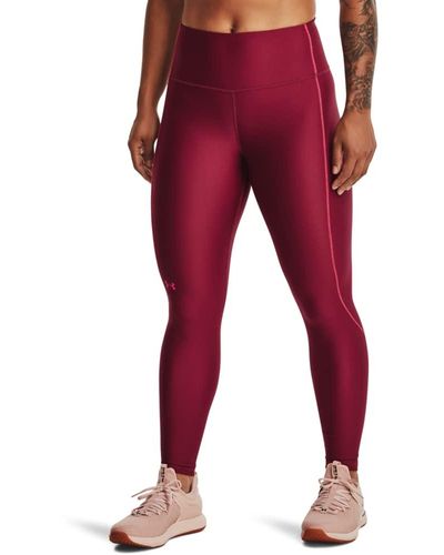 Under Armour S Heatgear 6m Ankle Tights Pink S - Red