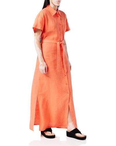 Benetton Vestito 4aghdv01l Dress - Orange