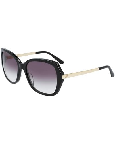 Calvin Klein Ck21704s Butterfly Sunglasses - Black