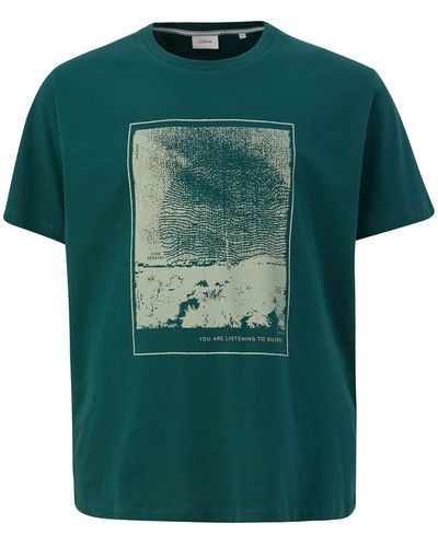 S.oliver Big Size T-Shirt Kurzarm - Grün