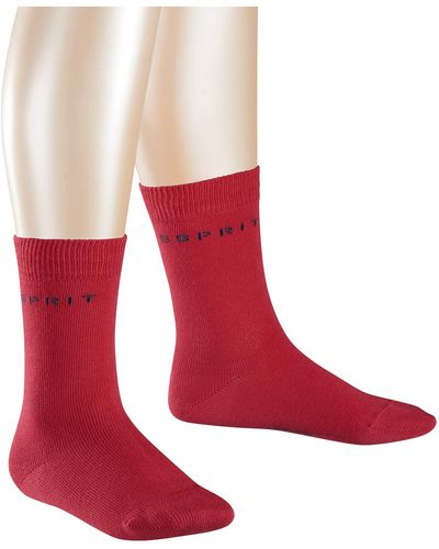 Esprit Kind Sokken Foot Logo 2-pack - Rood