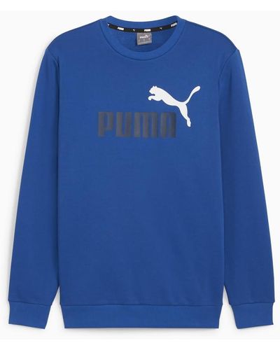 PUMA Tone Logo Crew Neck Sweatshirt Casual - Blue